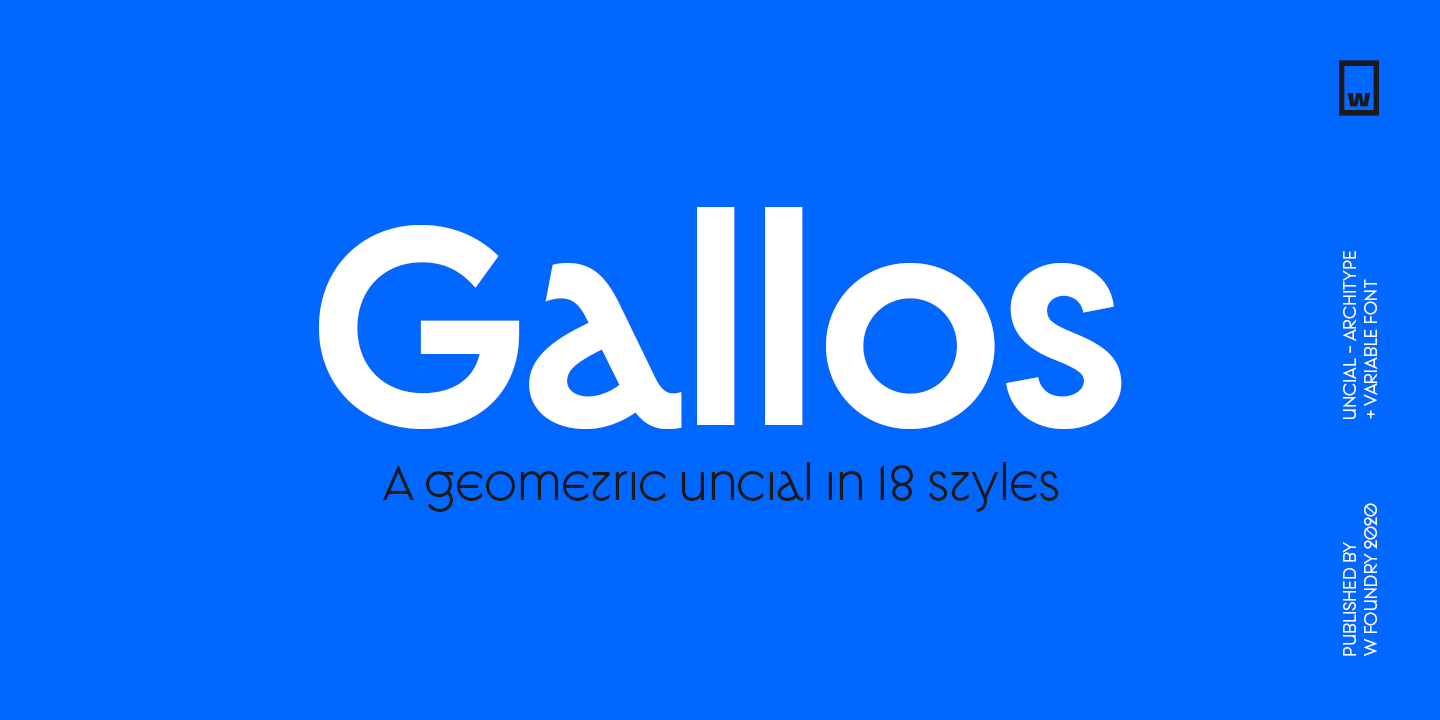 Пример шрифта Gallos #1
